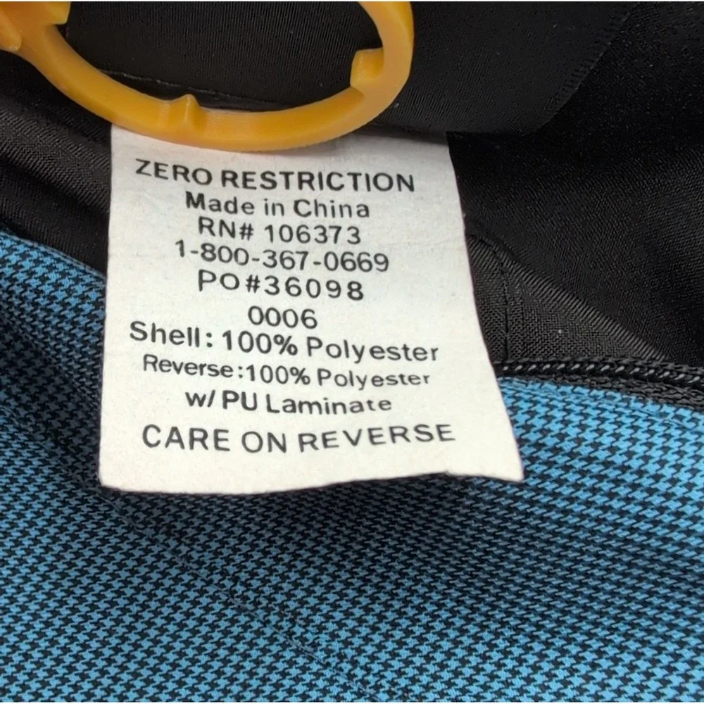 Zero Restriction Short Sleeve 1/4 Zip Golf Jacket Reversible Waterproof Mens XL